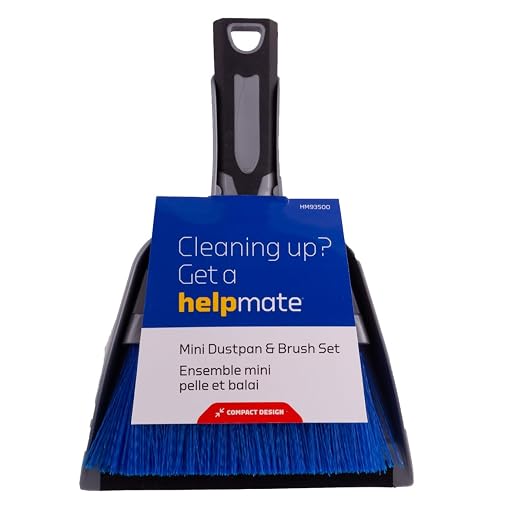 Helpmate Mini Dustpan and Brush HM93500 Small Dust Pan and Hand Broom Mini - Image 2