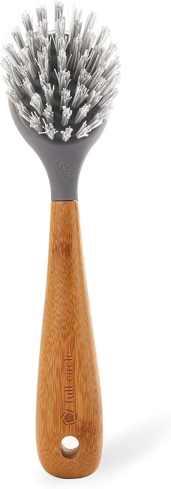 Full Circle Tenacious C Cast Iron Bamboo Dish Brush and Scraper – Durable by FULLCIRCLE