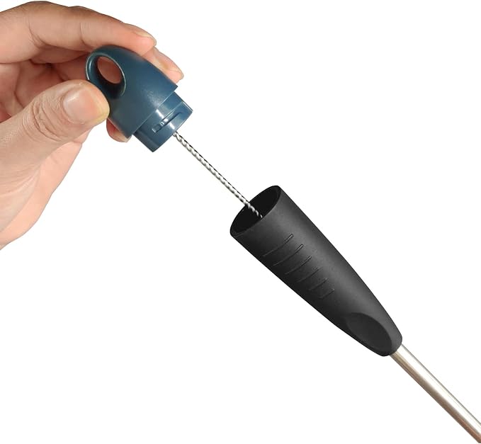 2 in 1 Long Handle Bottle with Straw Brush Cleaner Set, Stainless Steel Water - Image 4