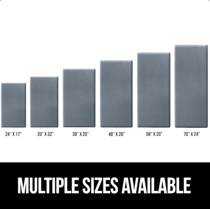 GORILLA GRIP Comfortable Cushioned Kitchen Mats for Floor, 48x20, Waterproof and Stain Resistant Soft Top, 3/4 Inch Thick Ergonomic Standing Desk Anti Fatigue Mat, Foam Supports Ankles, Feet, Charcoal