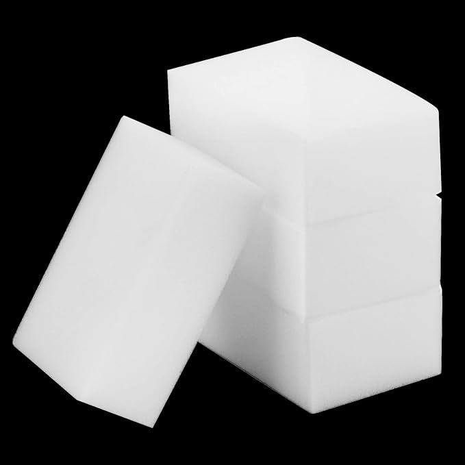 MANCHAP 100 Pack White Melamine Foam Sponge Cleaning Pads, Lightweight - Image 6