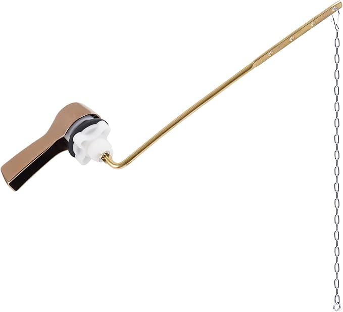 Hibbent Universal Metal Front Mount Toilet Handle Replacement Kit, Brass Toilet by Hibbent