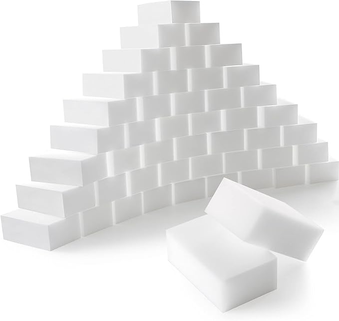 50-Pack Magic Sponges Cleaning Eraser Multi-Functional Melamine Sponge Foam by TRENDBOX