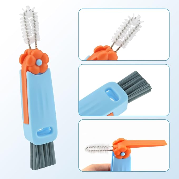 3 Pcs 3 in 1 Cup Lid Cleaning Brush Crevice Cleaning Brush - Image 4