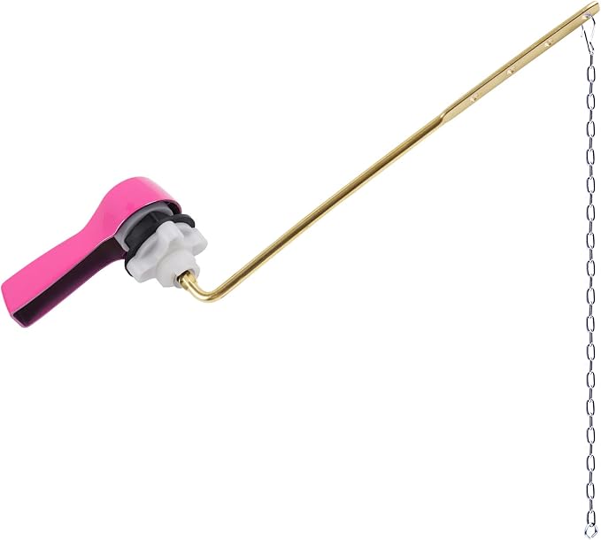 Hibbent Universal Metal Front Mount Toilet Handle Replacement Kit, Brass Toilet by Hibbent