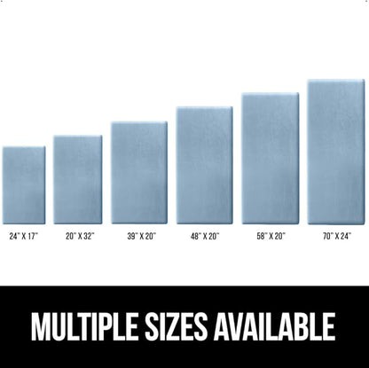 GORILLA GRIP Comfortable Cushioned Kitchen Mats for Floor, 48x20, Waterproof and Stain Resistant Soft Top, 3/4 Inch Thick Ergonomic Standing Desk Anti Fatigue Mat, Foam Supports Ankles, Feet, Sky Blue