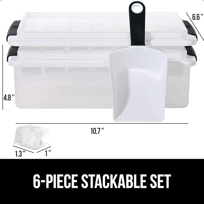 GORILLA GRIP Stackable Ice Cube Tray and Bucket Set - Image 3