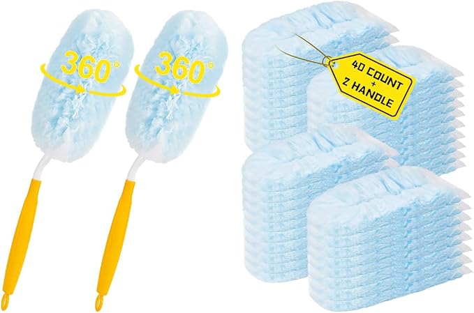 40 Count Duster Refills 360 Heavy Duty Duster Refills Compatible by Kovver