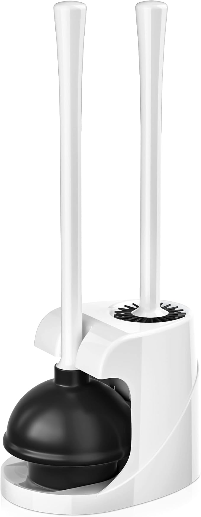 Toilet Plunger and Brush Set, Silicone Toilet Brush and Plunger by TRENTI