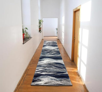 Keen Home Design Area Runner Rugs - 2x10 Non-Shedding, Abstract Runner for Kitchen, Living Room, Bedroom, Dining Room, Entryway - Size: 2'8" x 9'11", Multi