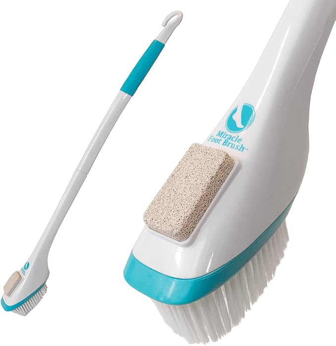 Miracle Foot Brush 30" w/ Scrubbing Pumice Stone and Shower Grip Handle by Unknown