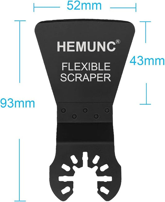 6 Oscillating Tool Scraper Blades Flexible Rigid Scraper Blade, - Image 2
