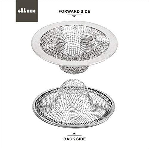 Drain Hair Catcher, Mesh Metal Sink Strainer Set of 2, Fits - Image 3