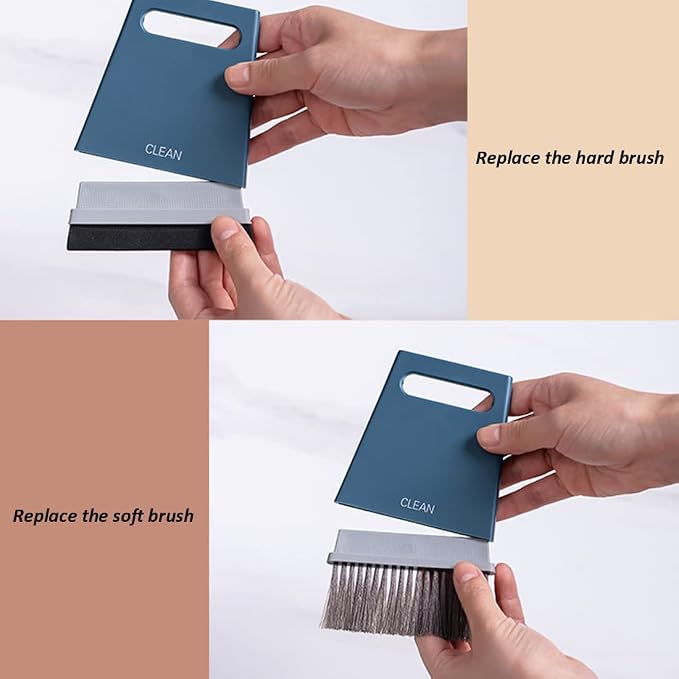 3 in 1 Mini Hand Brooms Small Dust Pan Scraper and Brush Set - Image 5