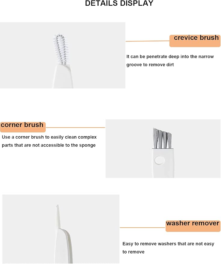 Tiny Cleaning Brush-Mini Multi-Functional Crevice Cleaning Brush, Water Bottle - Image 4