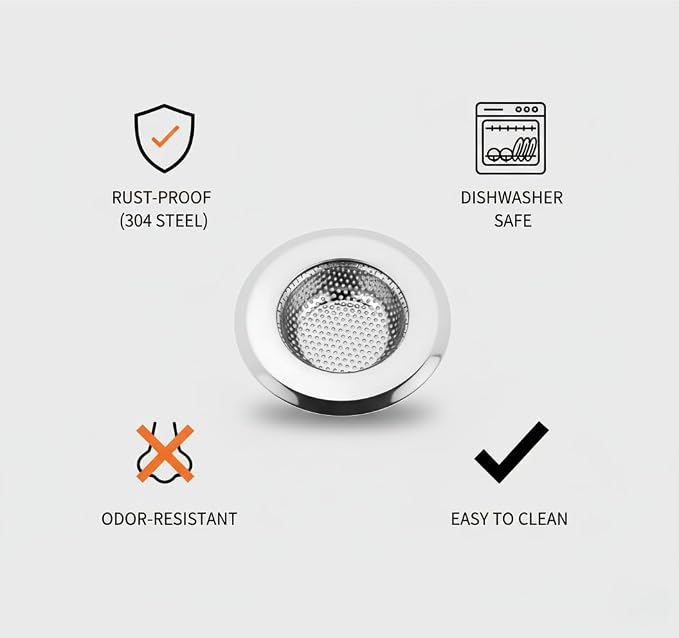 3-Pack 4.5 Inch Sink Strainers - Image 5