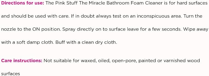 Stardrops - The Pink Stuff - Miracle Bathroom Foam Cleaner 750ml - Baths - Image 9