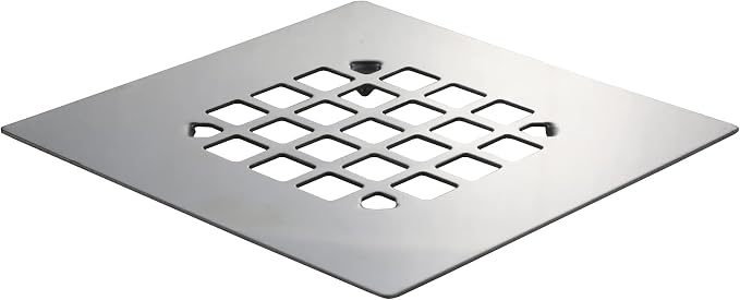 Danco 11034 Square Snap-in Shower Drain Cover in Chrome by DANCO