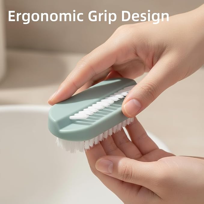 4 Pack Nail Brush for Cleaning Fingernails, Double-Sided Hand & Nail Scrubber - Image 2