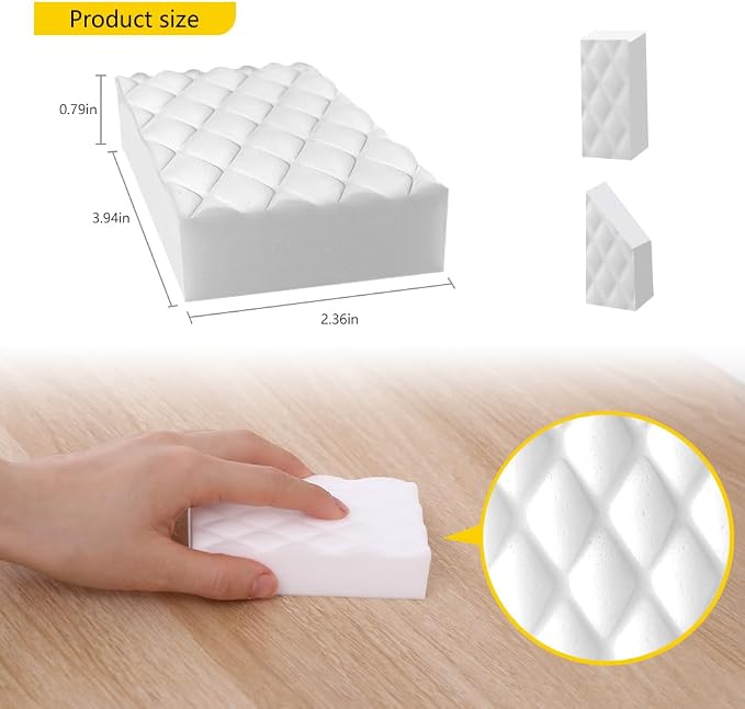 Magic Sponges Eraser, 20 Pack Melamine Sponge in Bulk, 2X Density, Long Lasting - Image 6