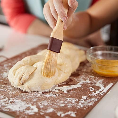 Boao 4 Pieces Natural Bristle Pastry Brush Beech Wooden Handle Basting and BBQ - Image 4