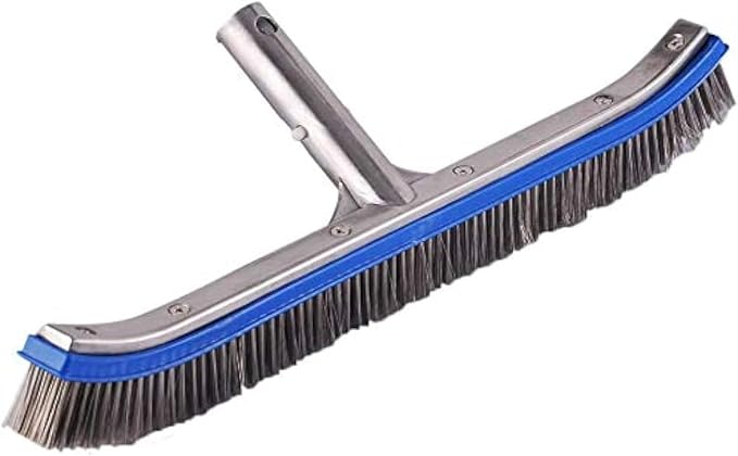 Swimming Pool Brush for Cleaning Pool Walls, Tiles & Floors, Heavy Duty 18" - Image 2
