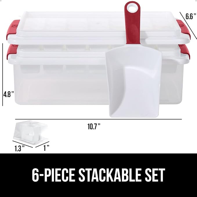 GORILLA GRIP Stackable Ice Cube Tray and Bucket Set - Image 3