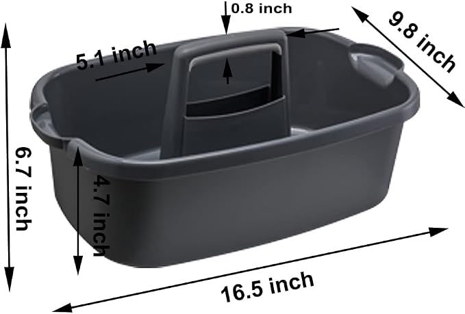 Large Plastic Cleaning Supply Caddy - Image 2