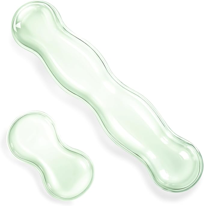 Clear Gel Wrist Rest for Keyboard Silicone Ergonomic Anti Slip Mouse Pad by Unknown