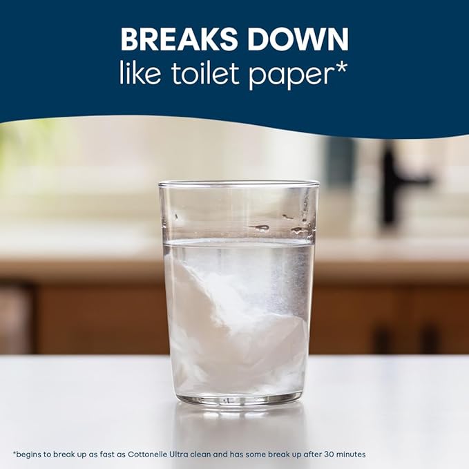 Cottonelle Fresh Feel Flushable Wet Wipes, Adult Wet Wipes, 8 Flip-Top Packs - Image 5