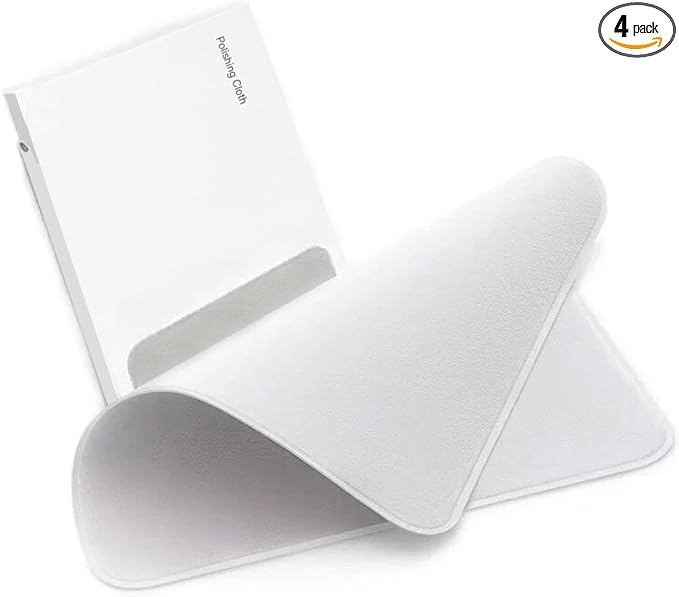 4 Pack Polishing Cloth for Apple, Microfiber Cleaning Cloth, Soft and by Inscool