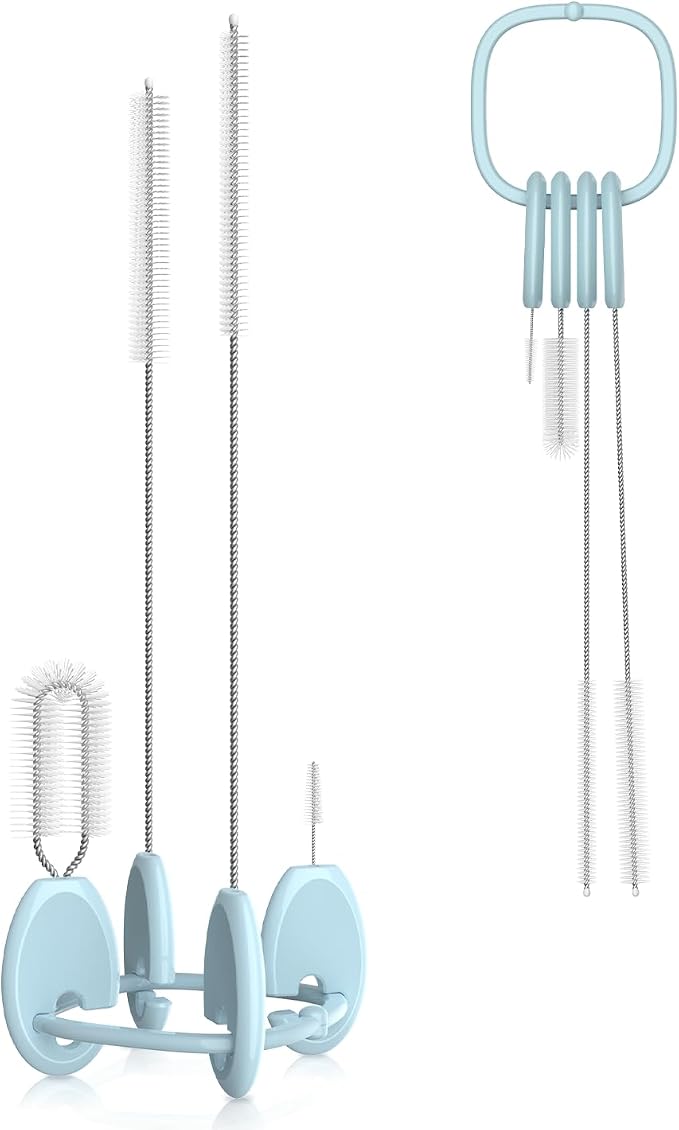 YOTIME Standing Straw Cleaner Brush Set, 4in1 Reusable Straw Brushes by YOTIME