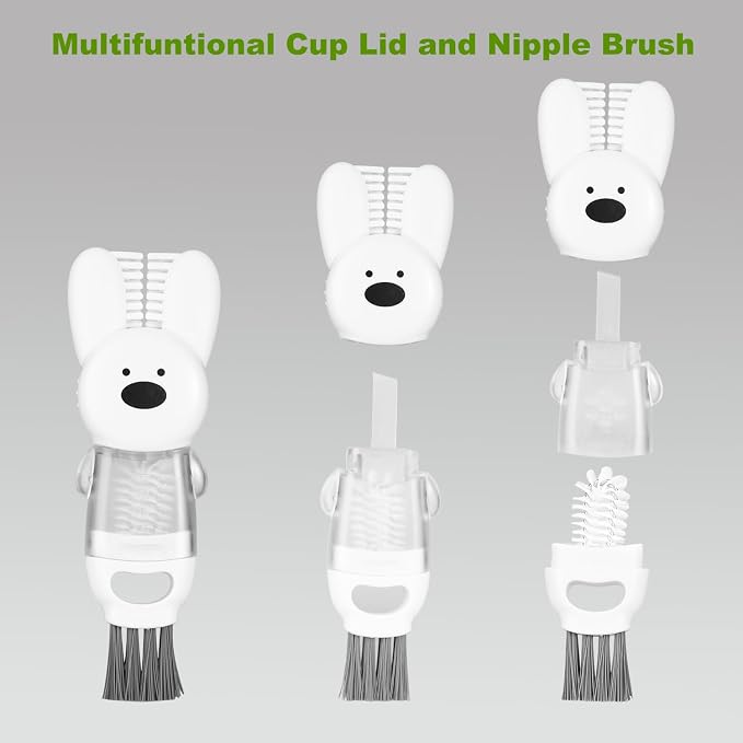 Bottle Brushes, Stainless Steel Long Handle Water Bottle Scrub Cleaning Brush - Image 5