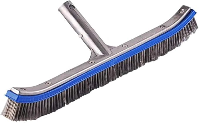 Swimming Pool Brush for Cleaning Pool Walls, Tiles & Floors, Heavy Duty 18" by LALAPOOL