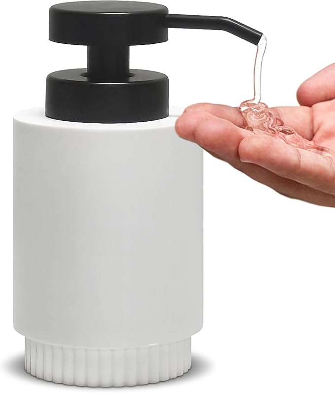 Resin Soap Dispenser for Bathroom, Hand Lotion Liquid Dispenser Easy-to-Press by Unknown