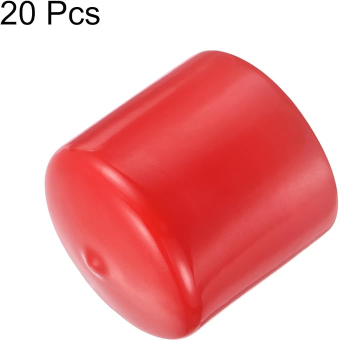 uxcell 20pcs Rubber End Caps 47mm ID Vinyl Round Tube Bolt Cap Cover Thread - Image 2