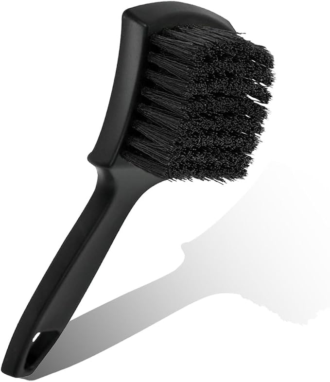 Car Wheel Brush, Stiff Bristle Short Handle Scrub Tire & Wheel Rim Brush by Unknown