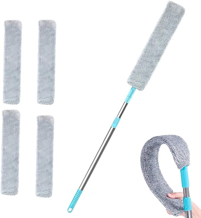 Retractable Gap Duster with 60" Extension Pole, Flexible Microfiber Brush by Unknown
