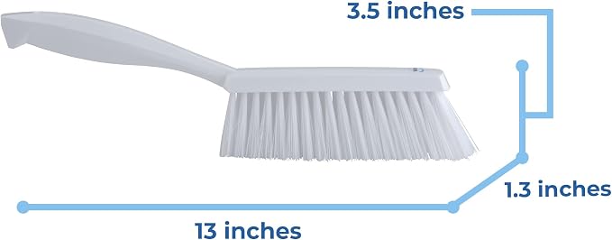 Vikan 45875 Bench Cleaning Brush, Polypropylene/Polyester Soft Bristle Dustpan - Image 3