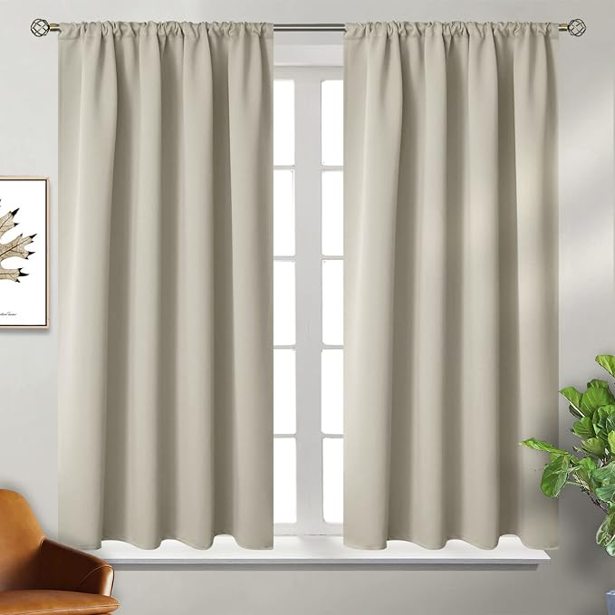 BGment Short Blackout Curtains 48 Inches Length - Image 2