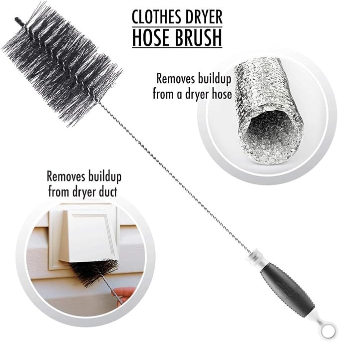 Fuller Brush Dryer Vent Cleaning Brush – 35½" Flexible Hose Lint Remover - Image 3