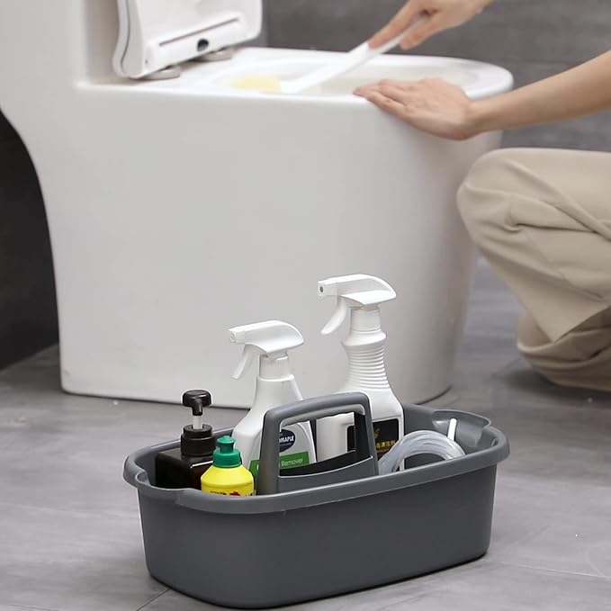 Large Cleaning Supplies Caddy Portable Shower Basket Supply Organizer - Image 4