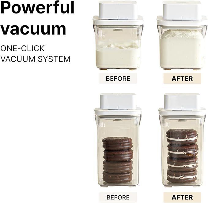 VAKUEN Premium Airtight Food Storage Containers & Vacuum Sealer Machine Starter - Image 4