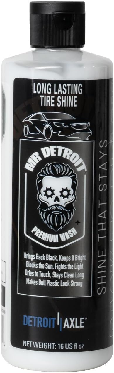 Mr. Detroit - 4pc Wheel & Tire Care Kit Powerful Wheel Cleaner, High-Gloss Tire - Image 4