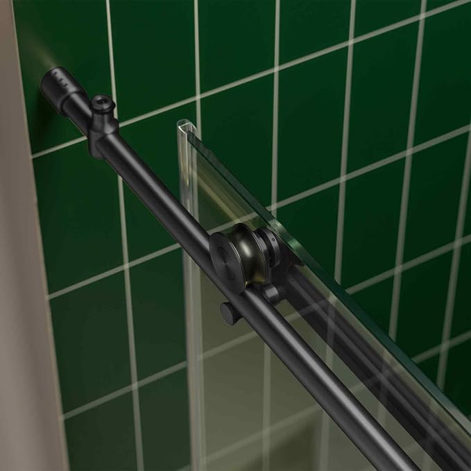 Woodbridge 56-60" W x 80" H Frameless Single Sliding Shower Door - Image 9