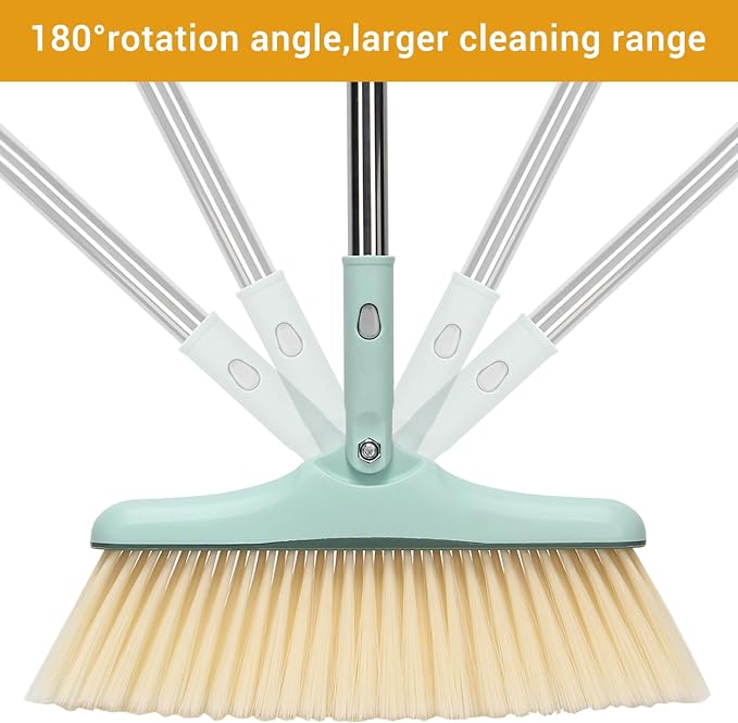 Broom and Dustpan Set, Long Handle Broom and Dustpan Set, Broom - Image 4