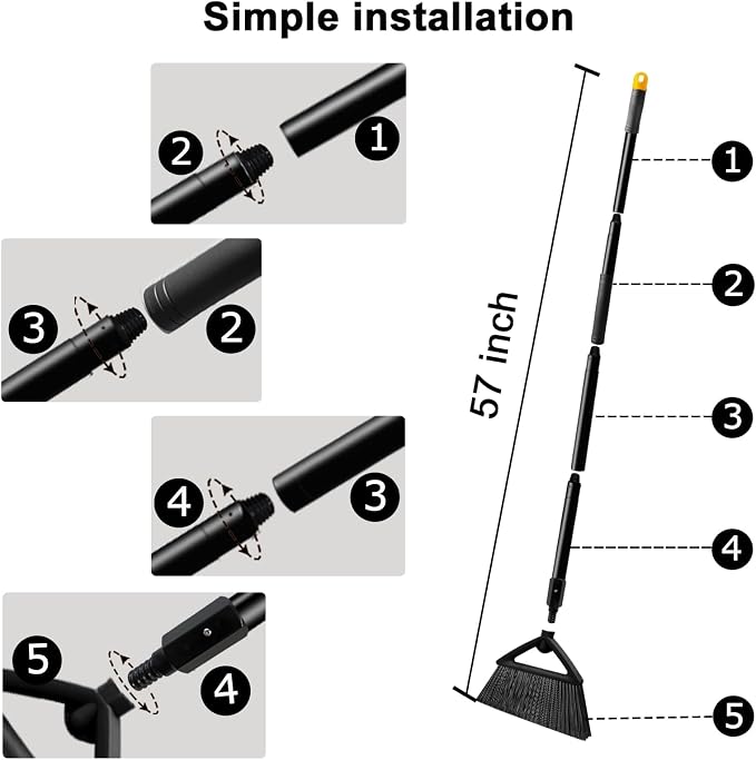Heavy Duty Angle Broom 3 Pack - Image 6