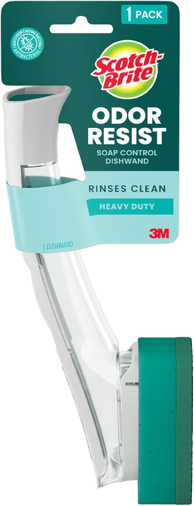 Scotch-Brite Soap Control Odor Resist Heavy Duty Dishwand, 4 each/case by Scotch-Brite
