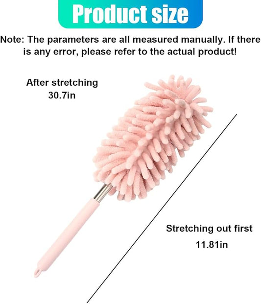 2PCS Car Interior Duster with Extension Pole – Washable Microfiber Dusters - Image 2