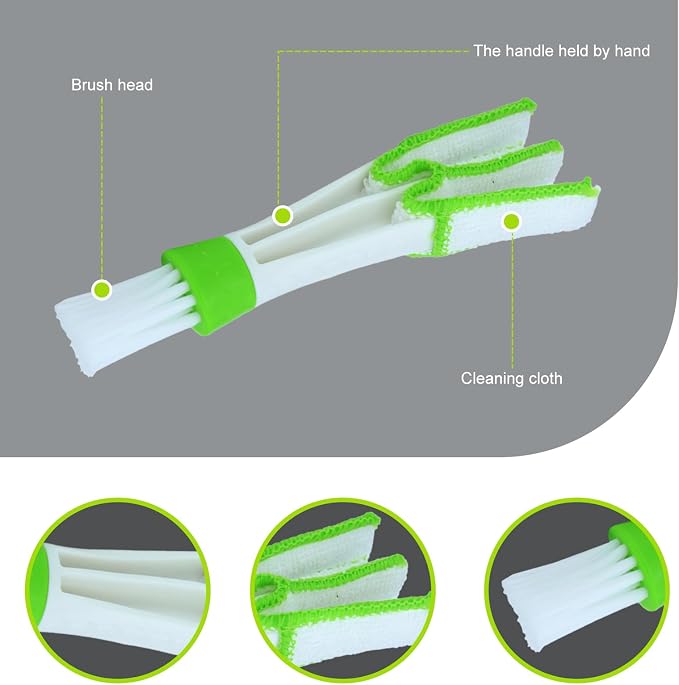 Set of 3 Mini Duster for Car Air Vent, 3 Arms Blinds Duster, Automotive Air - Image 3